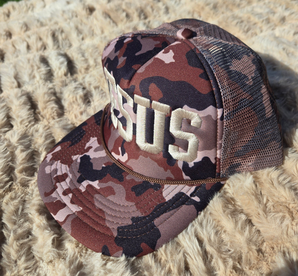 JESUS Trucker Hat – Desert