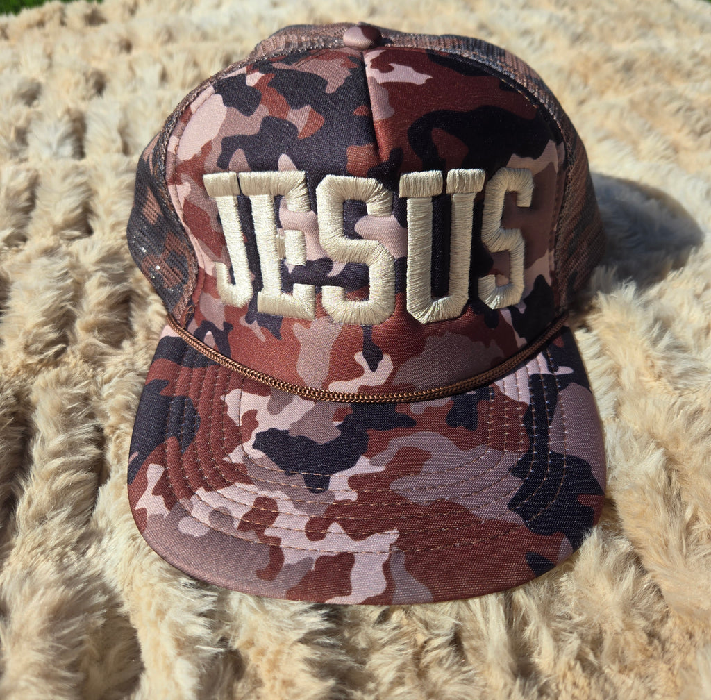 JESUS Trucker Hat – Desert