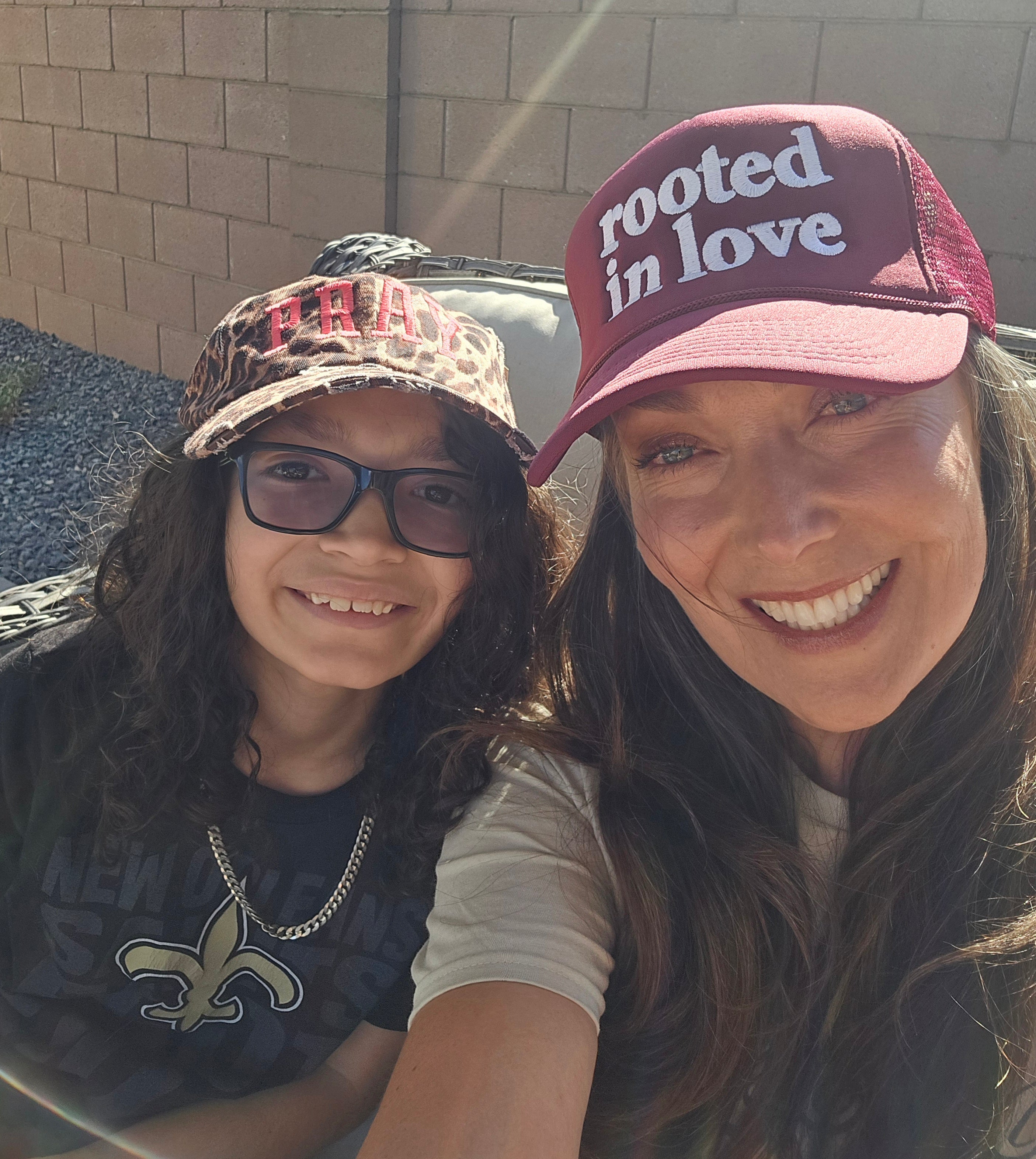 Rooted In Love Trucker Hat – Maroon