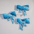 Blue Bowtie Silicone Straw Topper