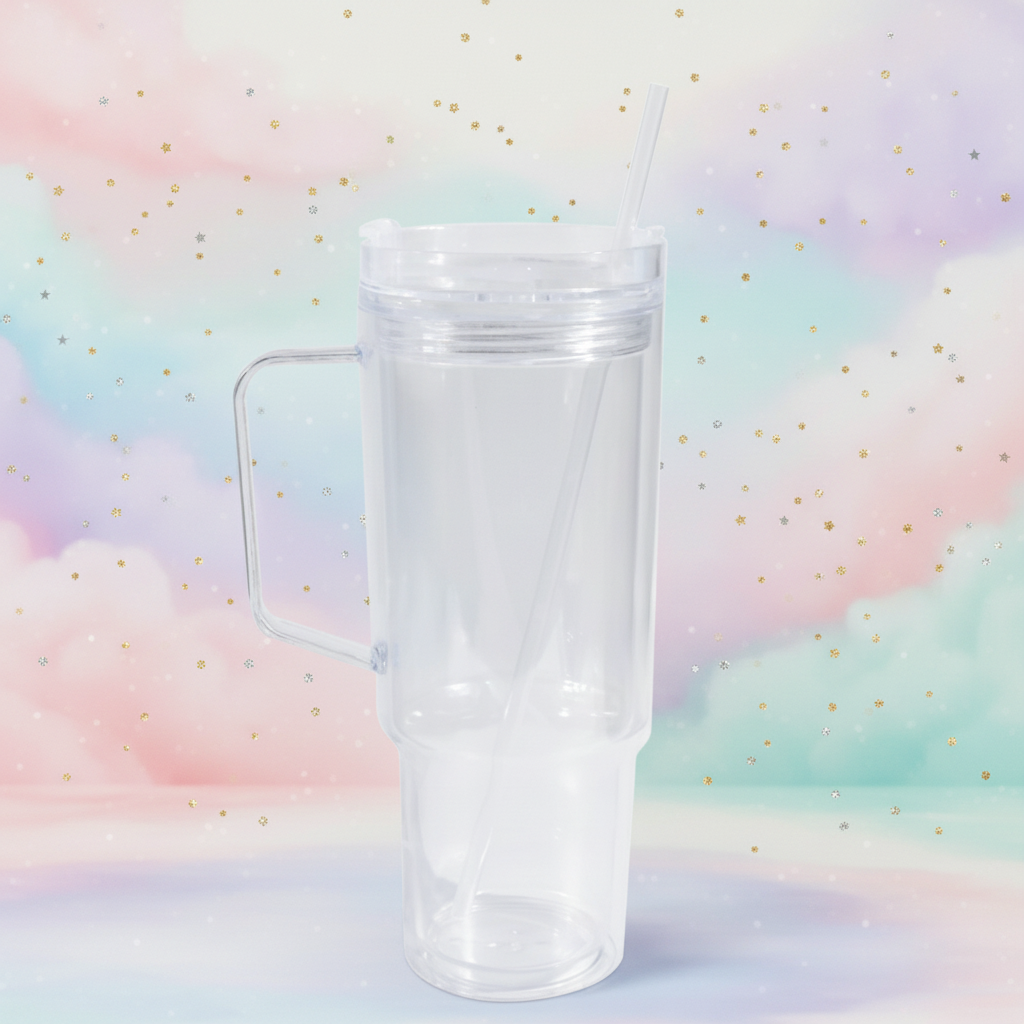 Custom Glitter Snowglobe Cup 40oz