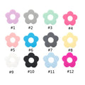 Small Flowers Silicone Straw Topper - Random Mix