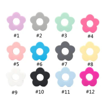 Small Flowers Silicone Straw Topper - Random Mix